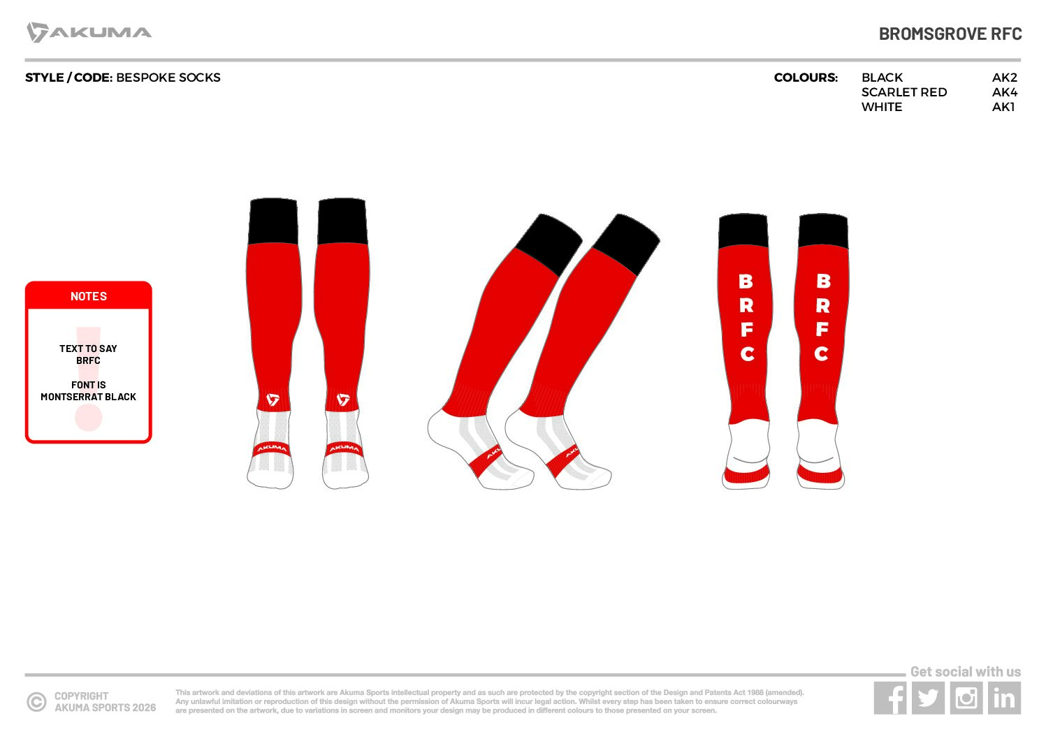 Akuma Match Socks
