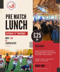 Pre Match Lunch 21st November 2026
